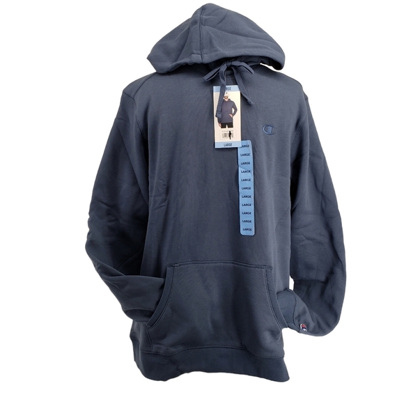 Champion Mens Sizs Large Elevation Blue Pullover Hoodie NWT - Picture 1 of 6